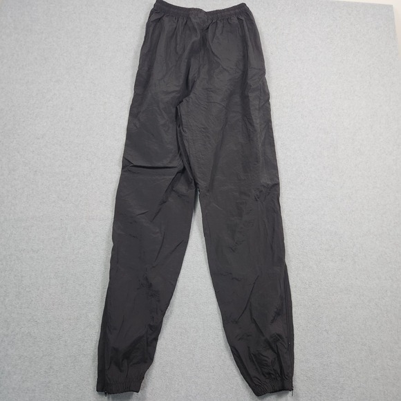 Vintage Nike Track Pants Youth Medium (8/10) Black Zipper Ankle Loose Y2K - Picture 3 of 11